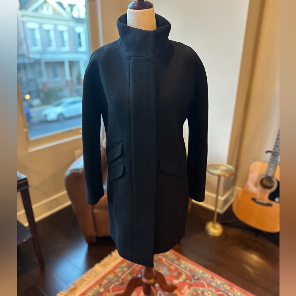 NWT J. Crew Petite Cocoon coat in Italian stadium-cloth wool blend